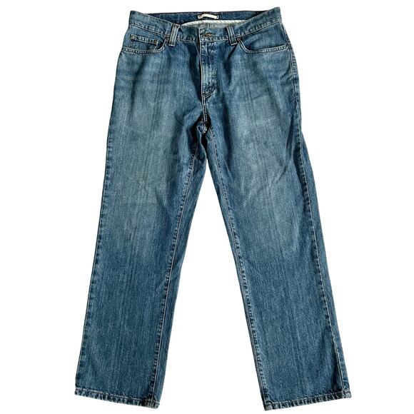 L.L. Bean Stright leg Classic fit denim blue jeans short size 33 x 29 - Picture 1 of 9